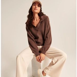 Notch neck sweater polo from Abercrombie